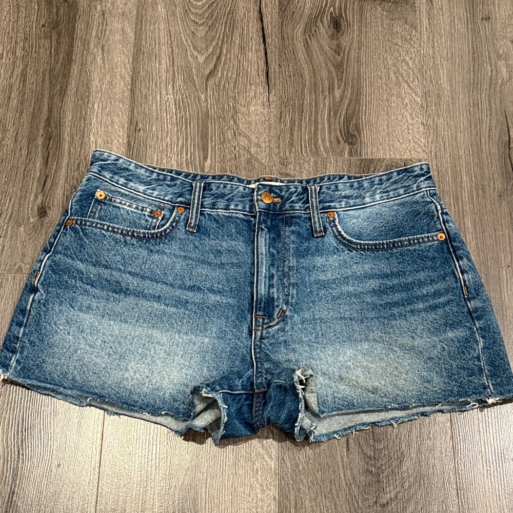 Madewell Relaxed Denim Classic Blue Jean Shorts Everyday Essential